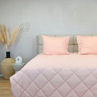 HappyBed Premium - Vintage pink - Dekbed voor het hele jaar - Percal katoen