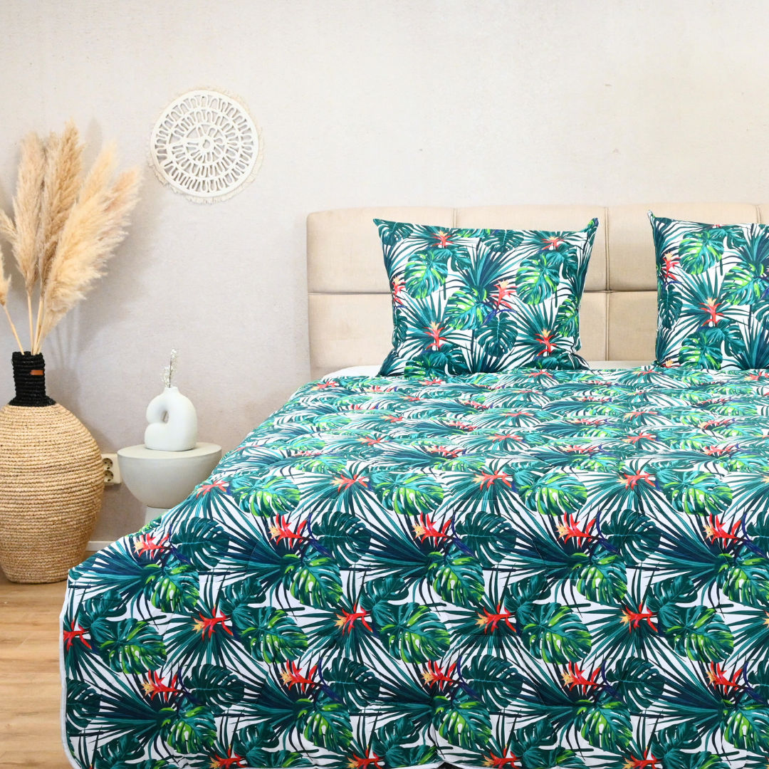 HappyBed Palm Paradise - 100% katoen - Dekbed voor het hele jaar