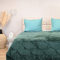 HappyBed - Velvet - Dark Green - Dekbed voor het hele jaar