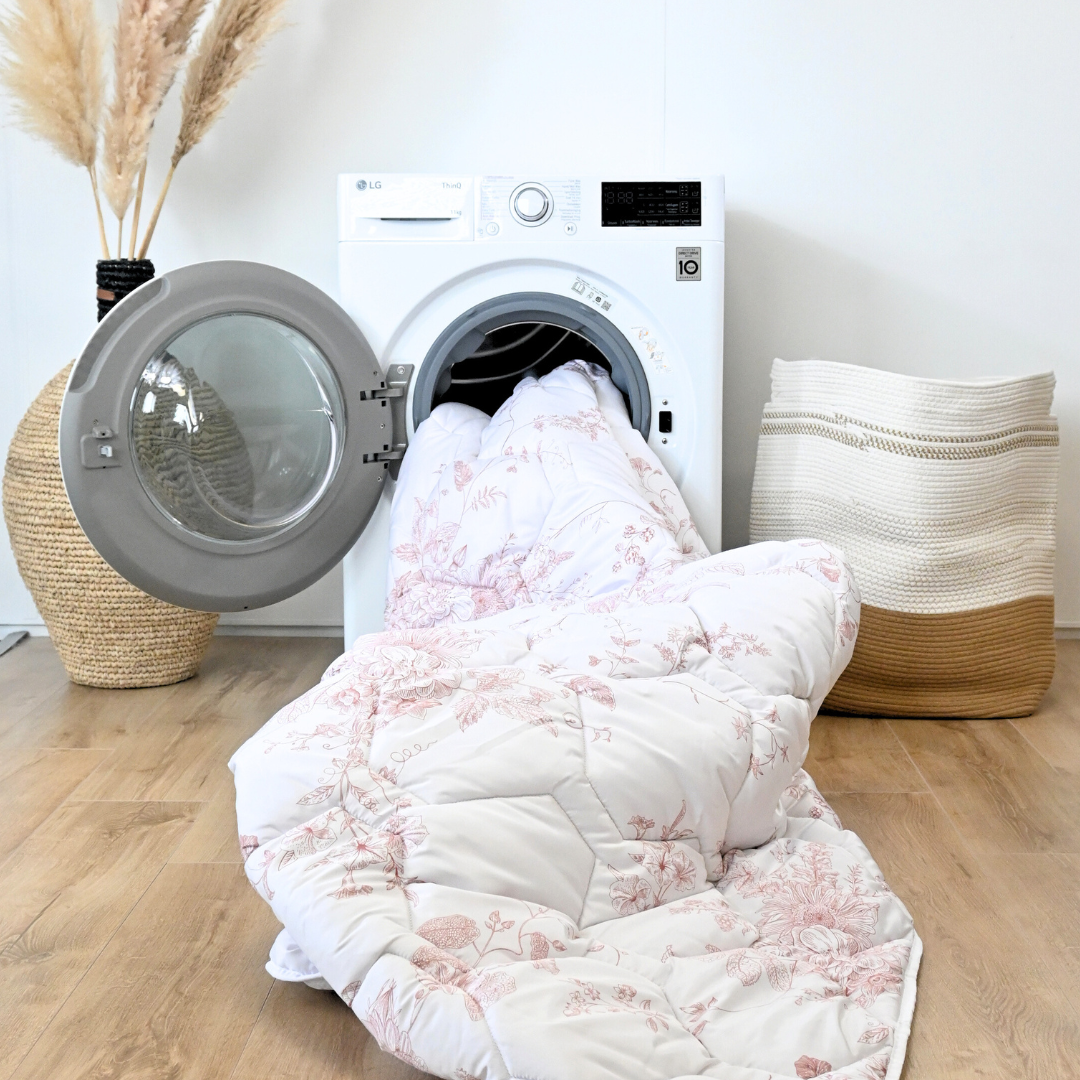 HappyBed Dusty Roses - Satijn Look - Dekbed voor het hele jaar