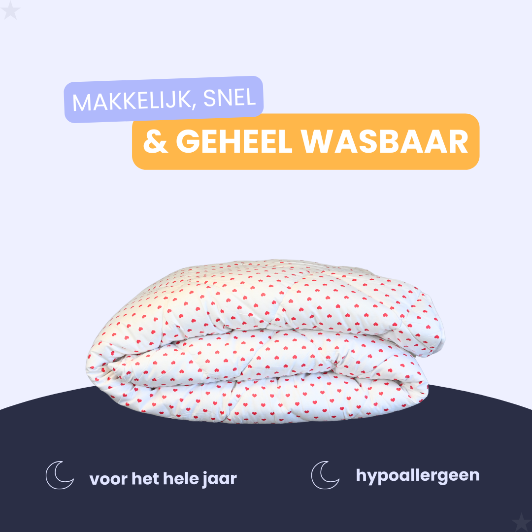 HappyBed Sweethearts - 100% katoen - Dekbed voor het hele jaar