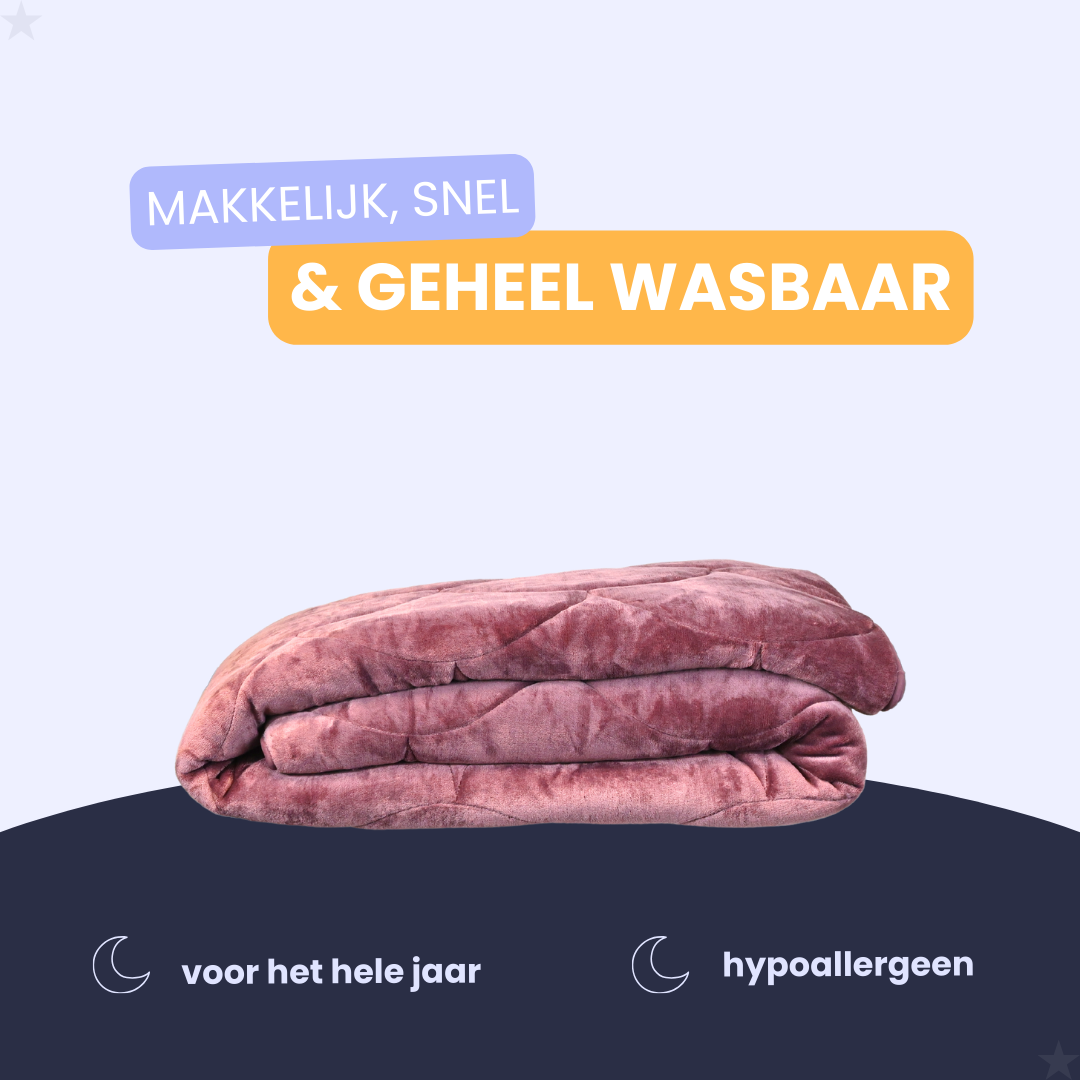 HappyBed - Velvet - Huckleberry - Dekbed voor het hele jaar