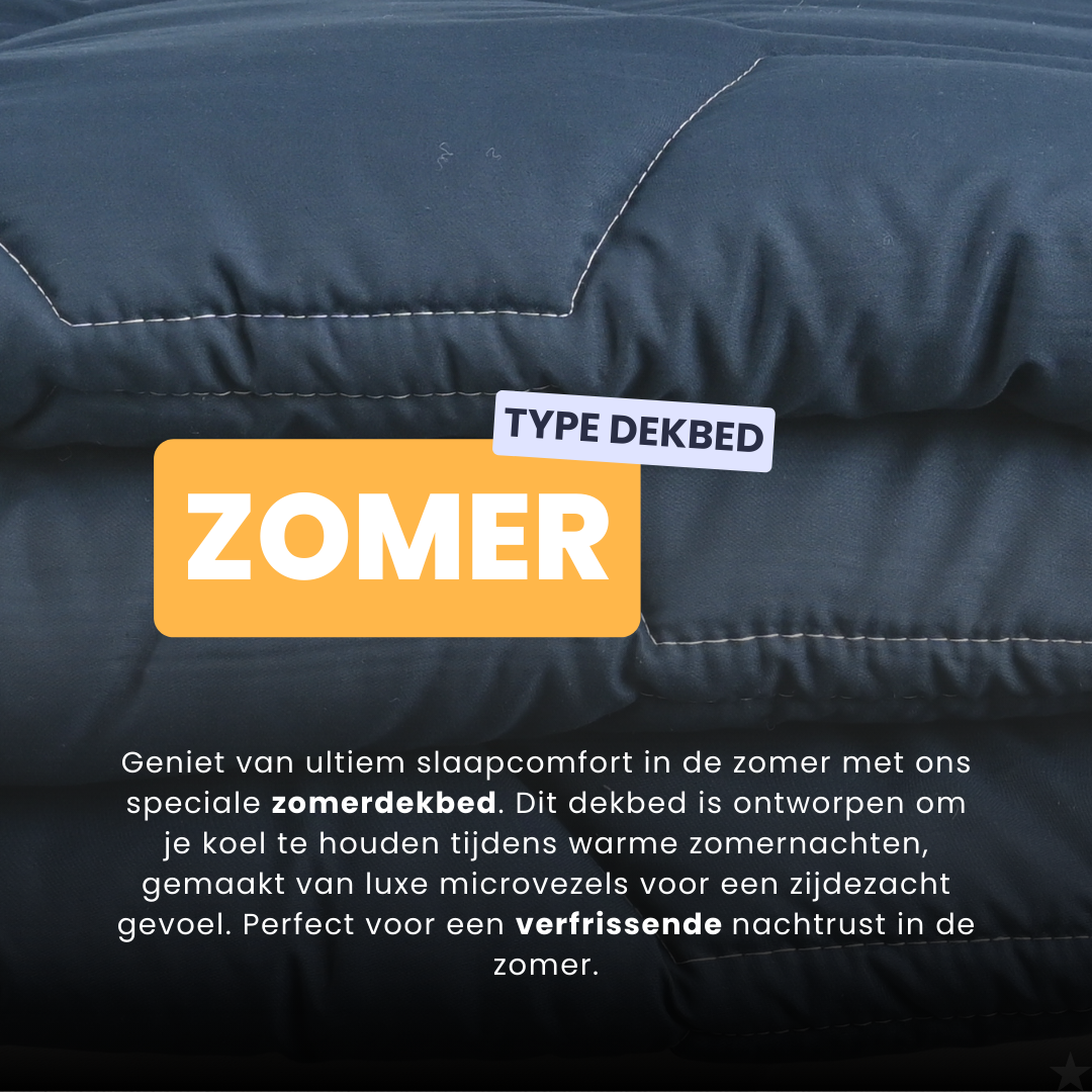 HappyBed Dark Blue - Zomerdekbed voor de warme dagen