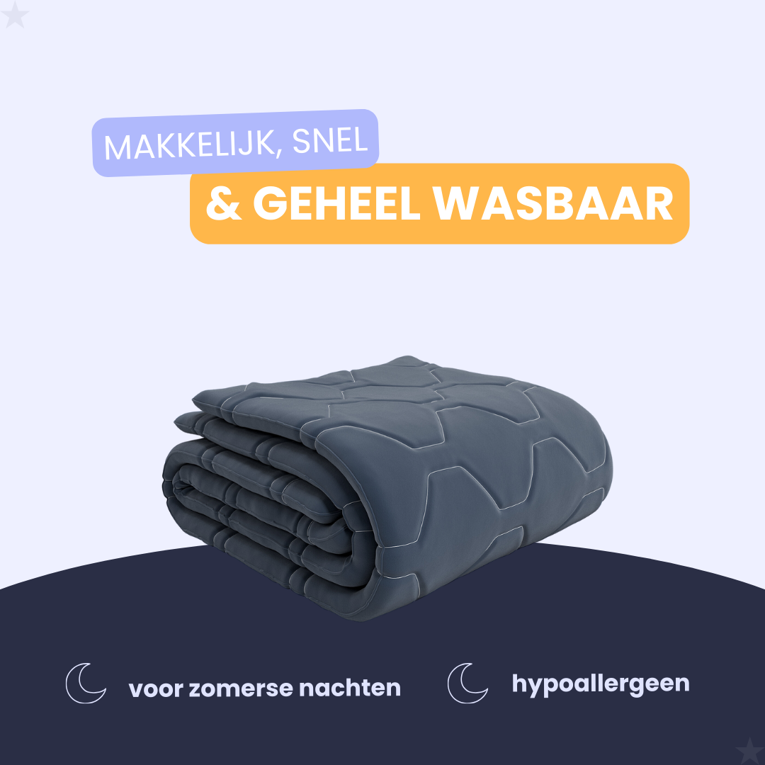 HappyBed Dark Blue - Zomerdekbed voor de warme dagen