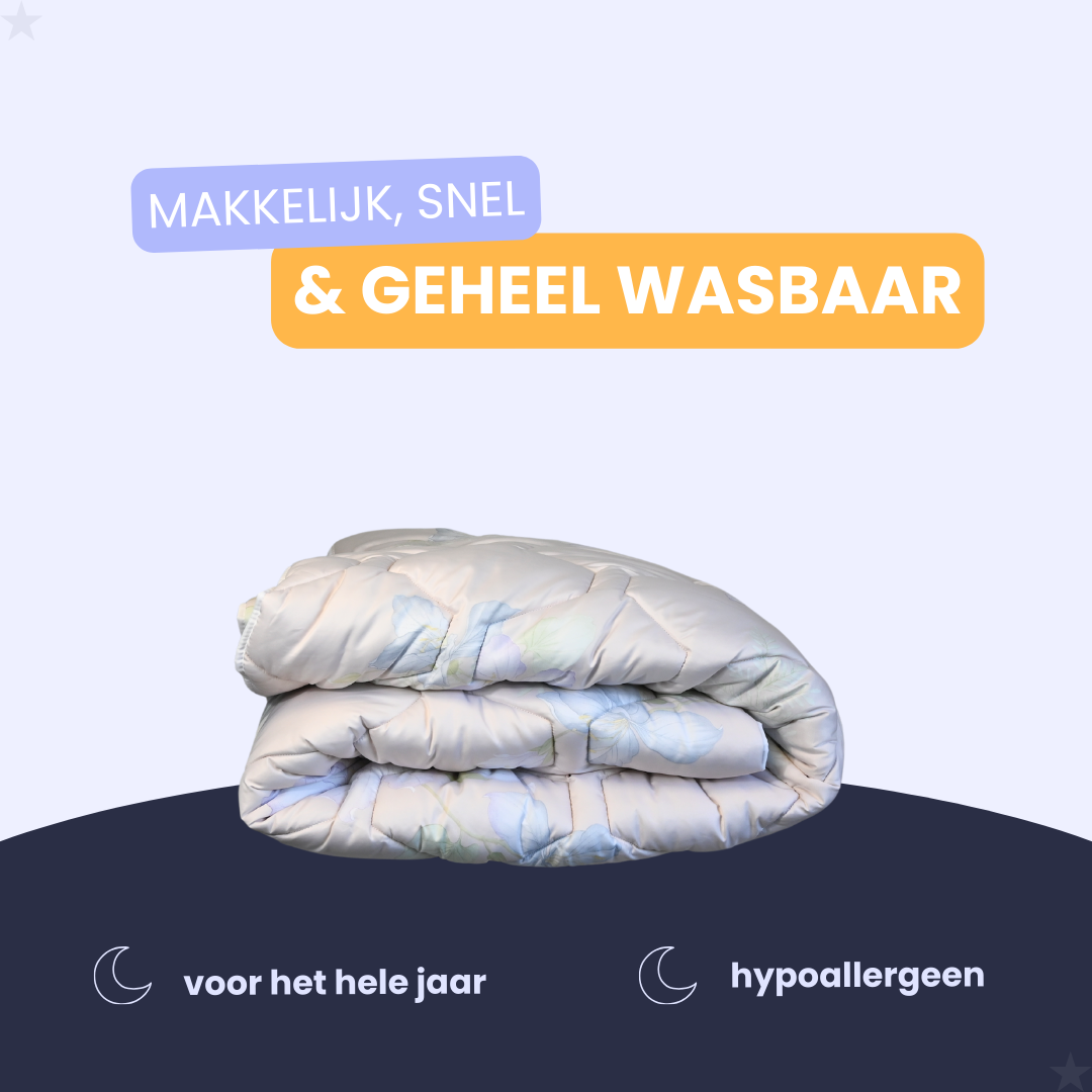 HappyBed Blooming Pastel - Satijn Look - Dekbed voor het hele jaar