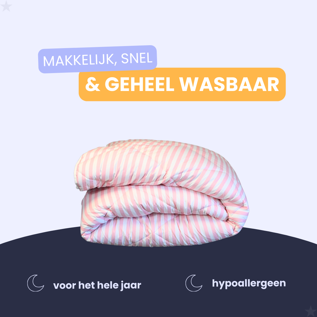 HappyBed Cotton Candy - 100% katoen - Dekbed voor het hele jaar