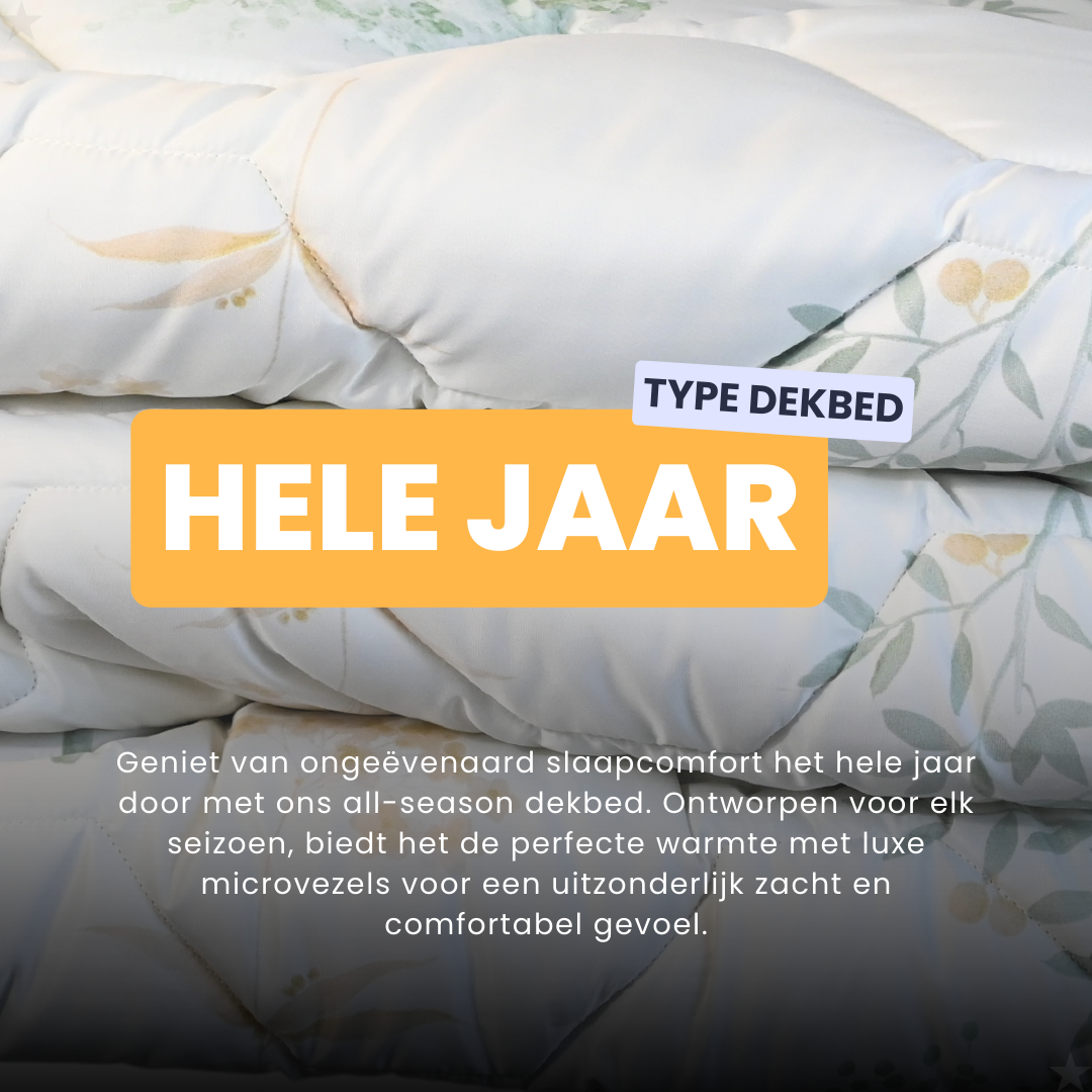 HappyBed Fresh Forest - Satijn Look - Dekbed voor het hele jaar