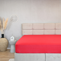 HappyBed premium jersey hoeslaken - Rood - 150gr.